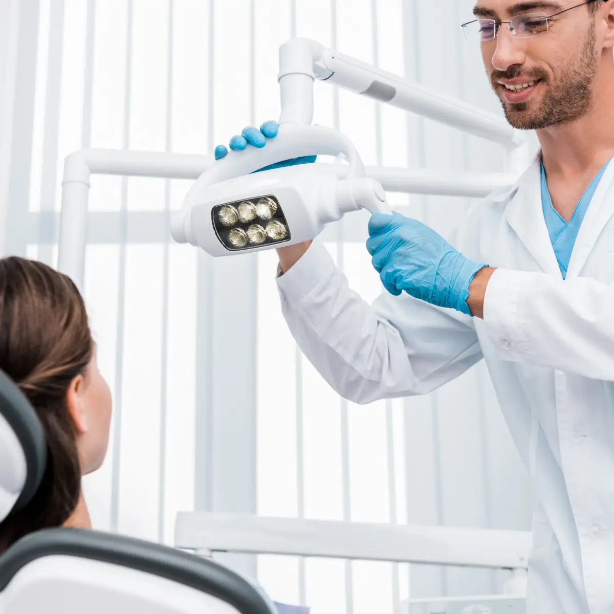 selective focus dentist